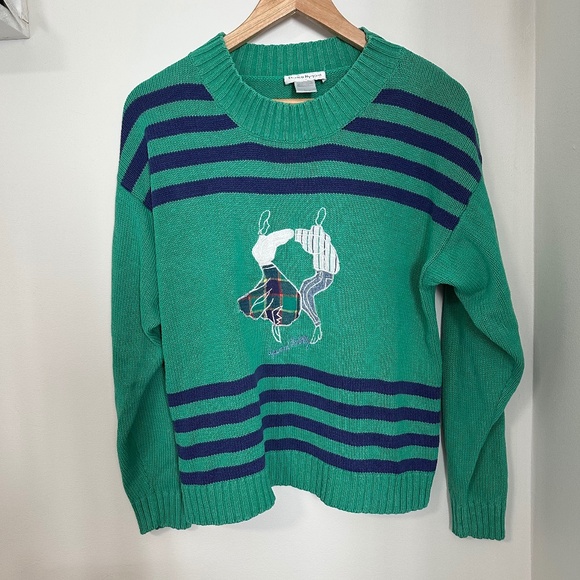 Vintage Bianca Nygard | Women’s Vintage Bianca Nygard Cotton Crew Embroidered - Picture 1 of 9